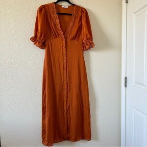 NSR Women’s Dress Medium Rustic Color Dainty Feminine Rockabilly Pin Up Prairie
